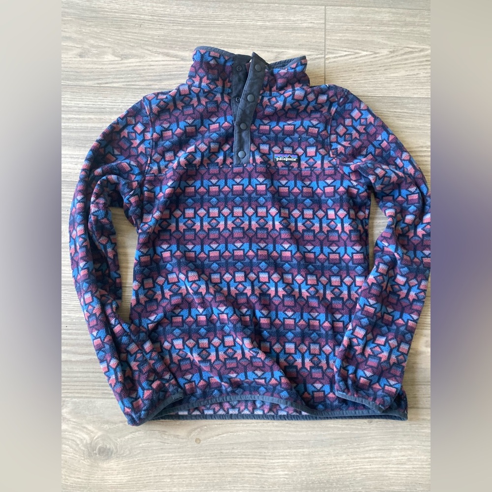 Patagonia Womens Micro D Snap-T Fleece Medium Cedar Mesa Stone  Pullover